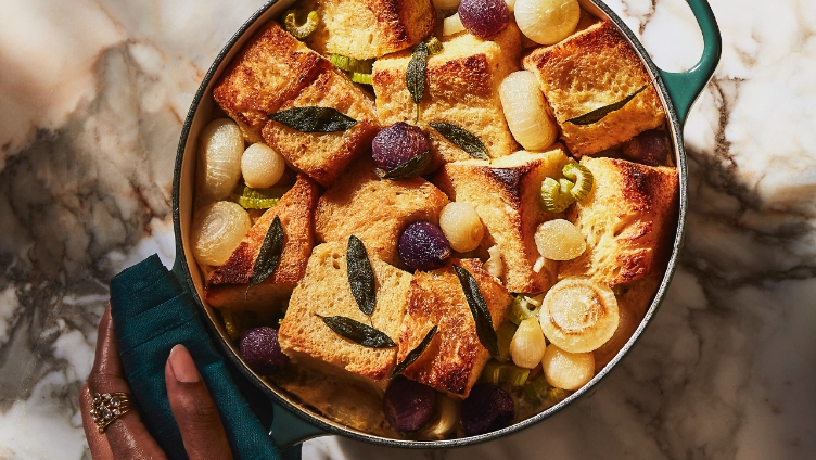 Brioche & pearl onion stuffing