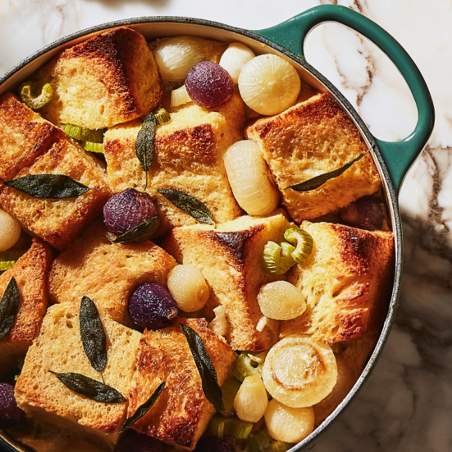 Brioche & pearl onion stuffing