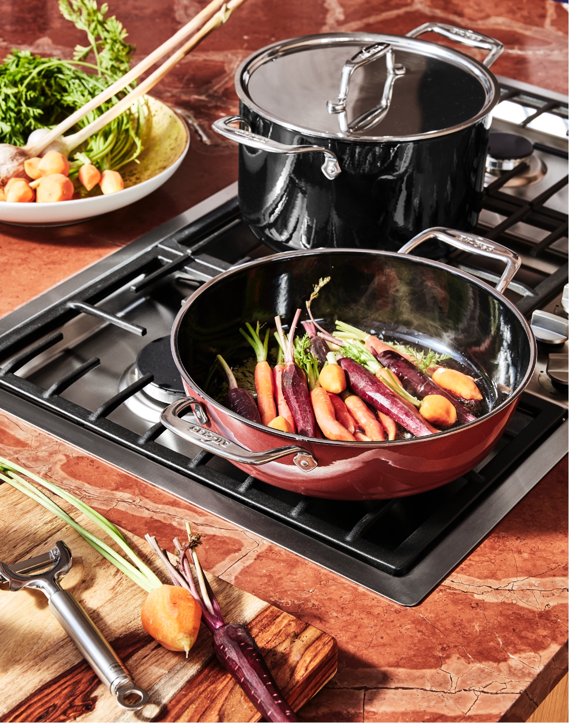 All-Clad’s Rose-Quartz-Hued Pan