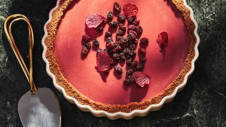 CRANBERRY CURD TART