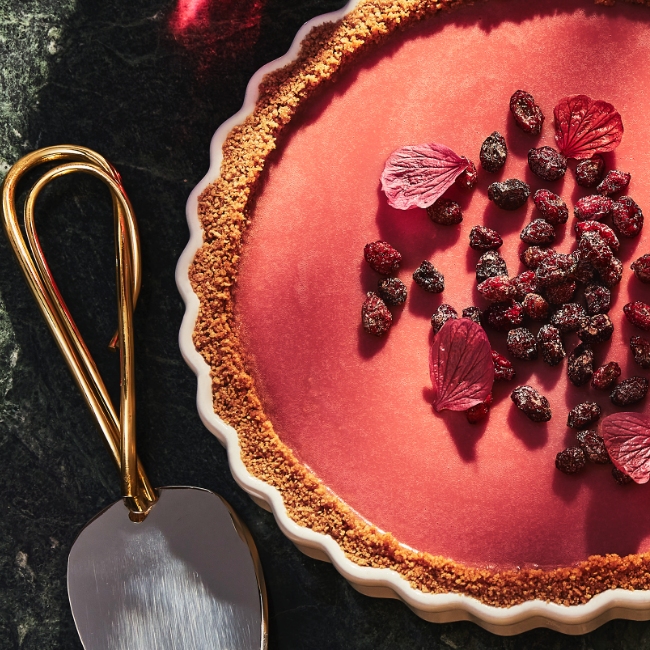 CRANBERRY CURD TART