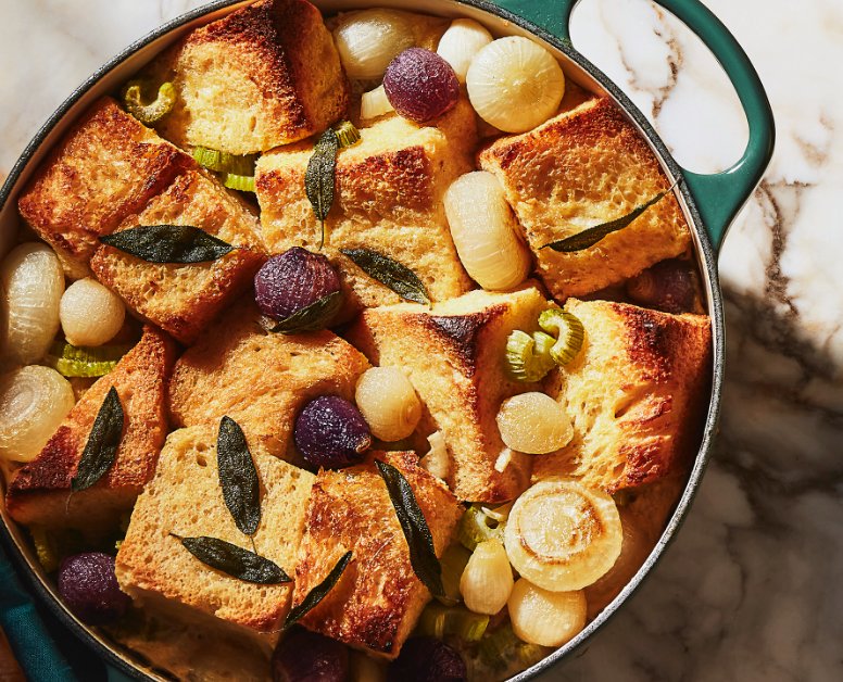 BRIOCHE & PEARL ONION STUFFING