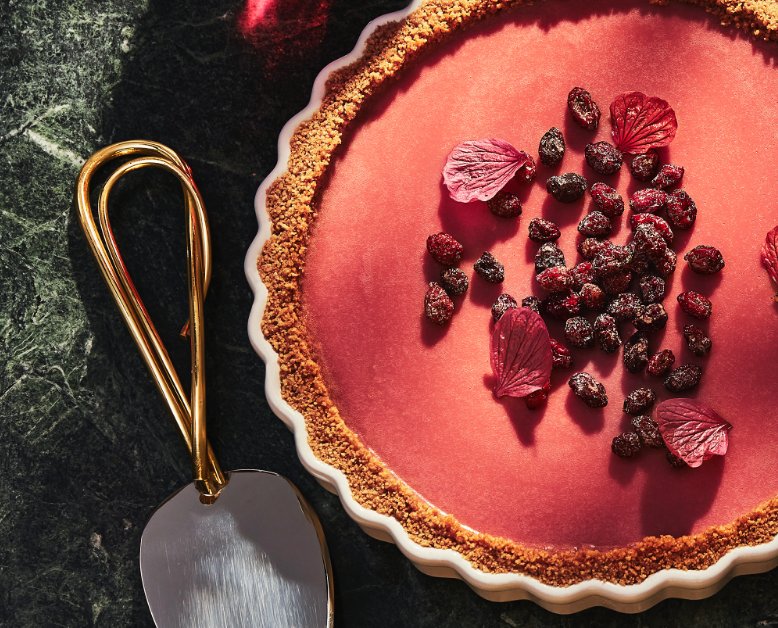 CRANBERRY CURD TART